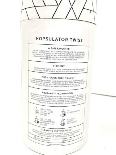 Brü̈Mate Hopsulator Twist Can Cooler Insulated for 16oz Slim Aluminum Bottles | Can Coozie Insulated Stainless Steel Drink Holder for Reclosable Slim Aluminum Beer Bottles (Rose Gold)