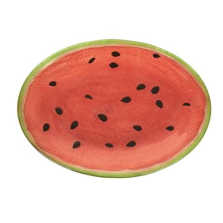 Transpac Glass 12 spring Watermelon Platter