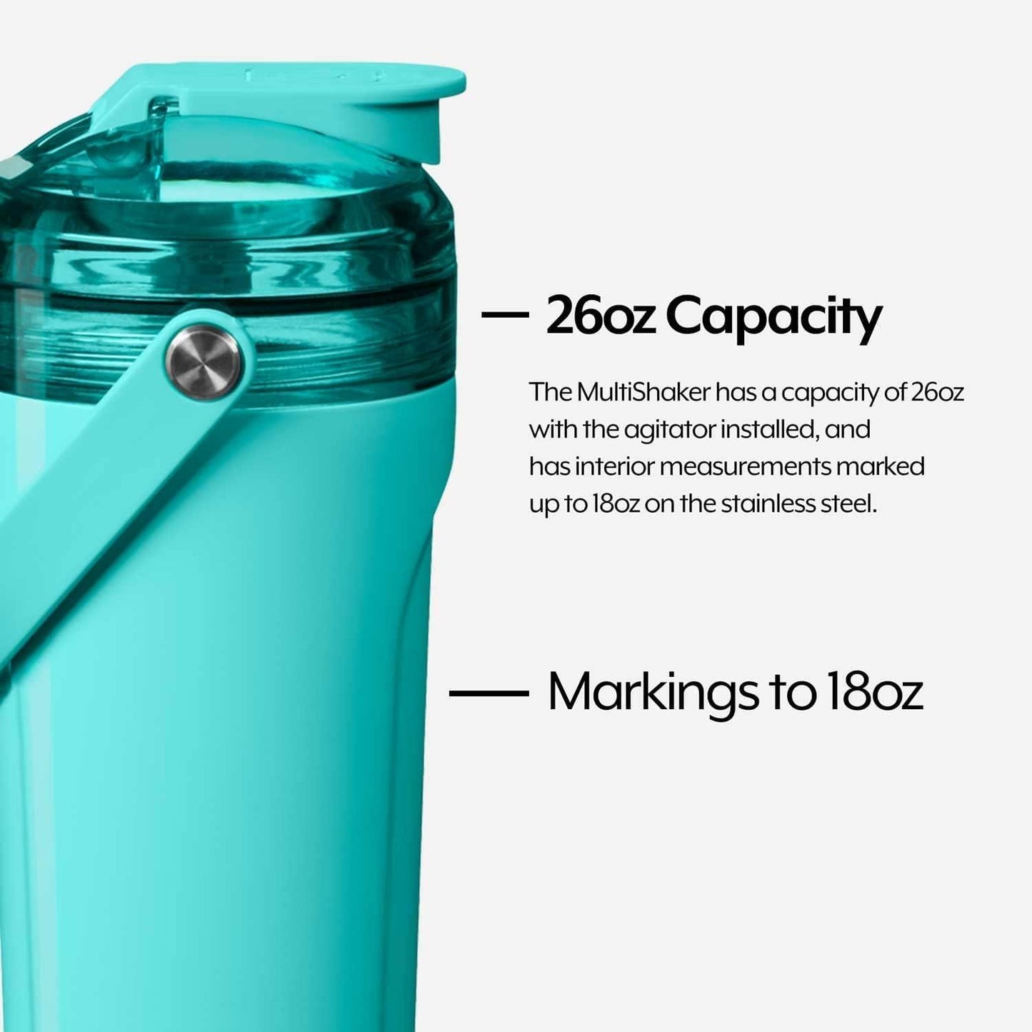 Brü̈Mate Multishaker Blender Shaker Bottle | 100% Leakproof Insulated Stainless Steel The Perfect Shaker Cup, Protein Shaker Bottle