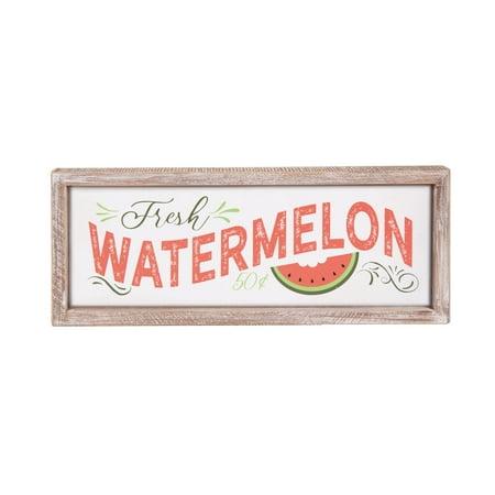 Wood 15.98 Fresh Watermelon Sign Wal Decor