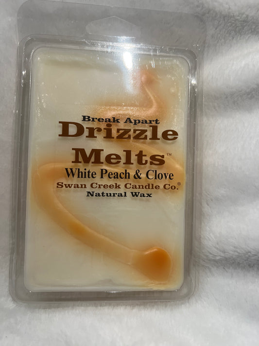 swan creek melts white peach & clove
