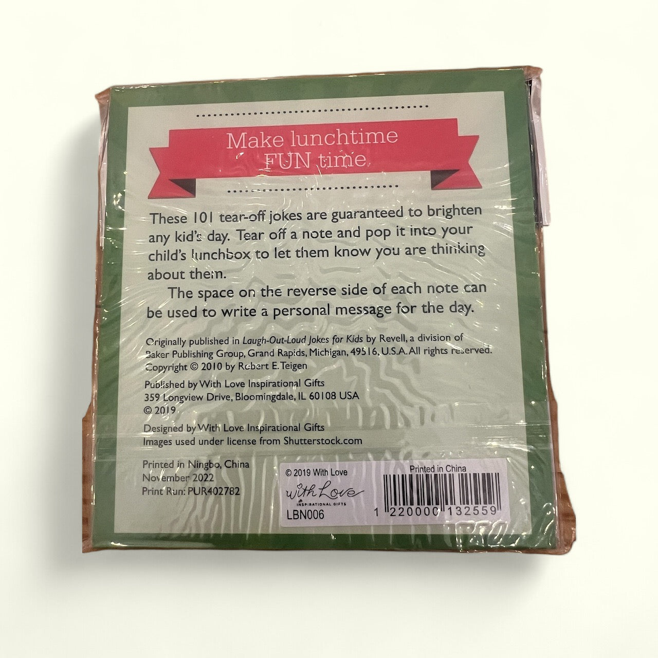 101 Tear-Off Lunchbox Notes with Laugh-Out-Loud Jokes for Kids, Funny Inspirational Encouragement for Kids