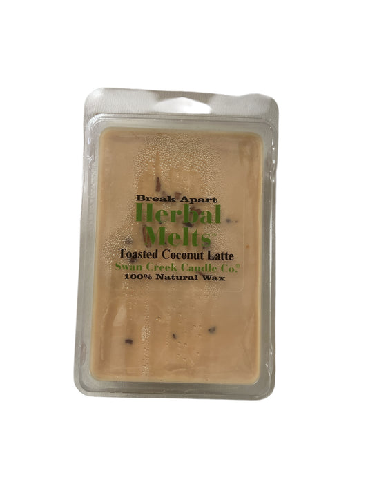 Swan Creek Candle Co. Toasted Coconut Latte Herbal Melts Scented Wax Melts