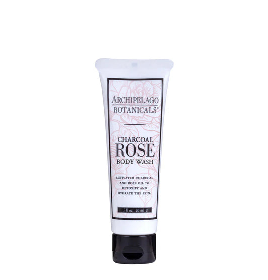 TRAVEL SIZE CHARCOAL ROSE BODY WASH