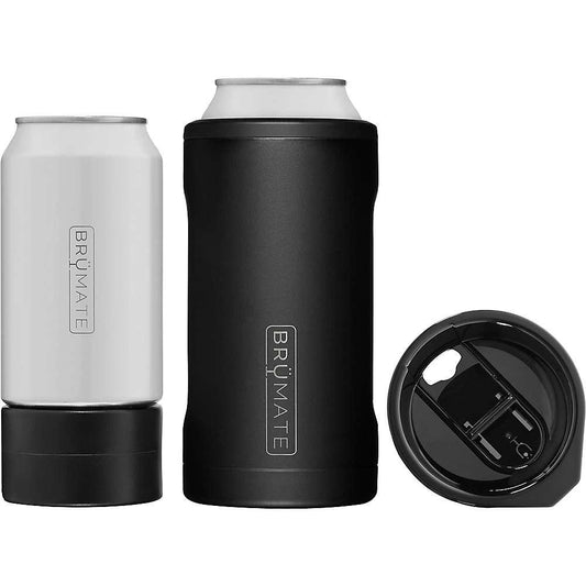 Brü̈Mate Hopsulator Trio 3-in-1 Insulated Can Cooler for 12oz / 16oz Cans + 100% Leak Proof Tumbler with Lid | Can Coozie Insulated for Beer, Soda