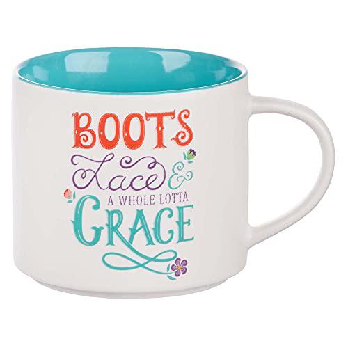 Bless Your Soul Novelty Mug, Boots Lace Grace, Microwave/Dishwasher Safe 18oz