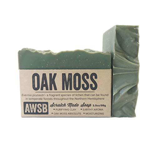 A Wild Soap Bar Oak Moss All Natural, Vegan, Organic Bar Soap with Oakmoss