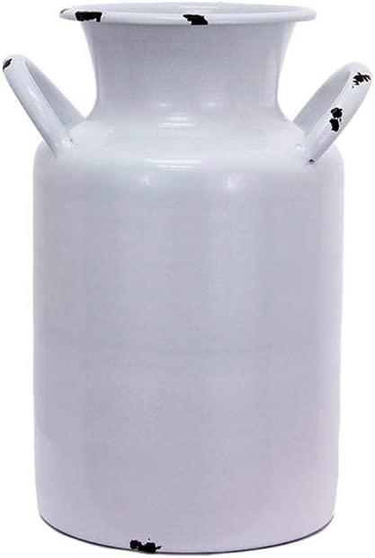 Wing Tai Trading White Metal Milk Bucket