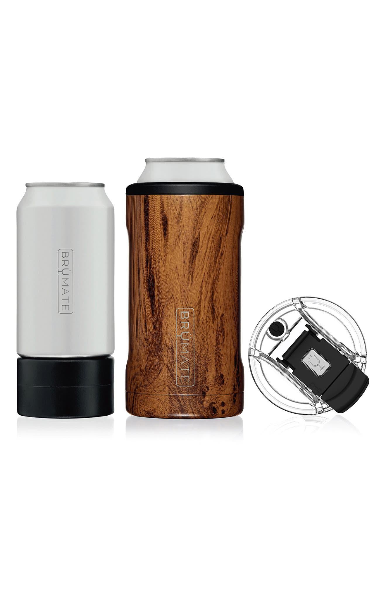 Brü̈Mate Hopsulator Trio 3-in-1 Insulated Can Cooler for 12oz / 16oz Cans + 100% Leak Proof Tumbler with Lid | Can Coozie Insulated for Beer, Soda