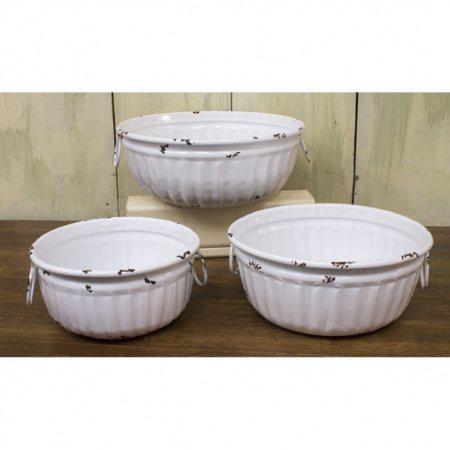 White Metal Bowl Small