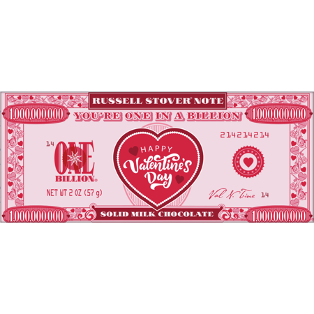 Russell Stover One in a Billion Solid Milk Chocolate Bar