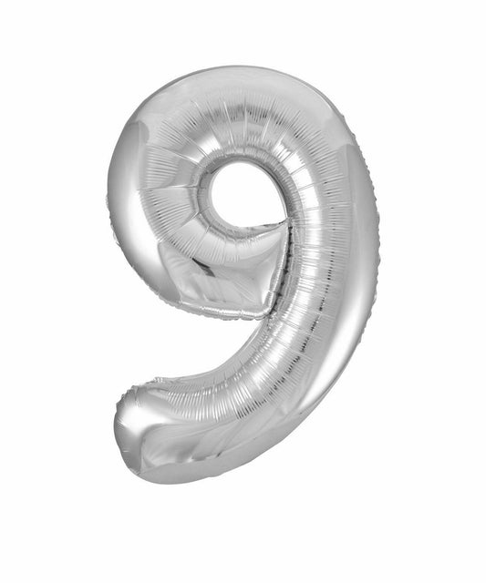 34" Jumbo Number 9 (Nine) Foil Mylar Balloon