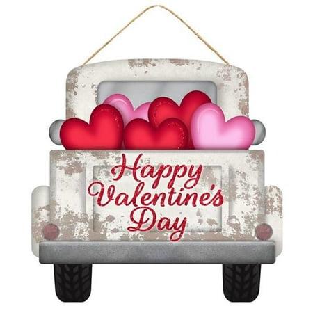 12 L x 11.5 H Valentines Truck/Glitter