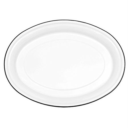 Enamelware Oval Serving Platter